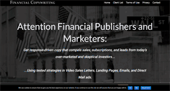 Desktop Screenshot of financialcopywriting.com